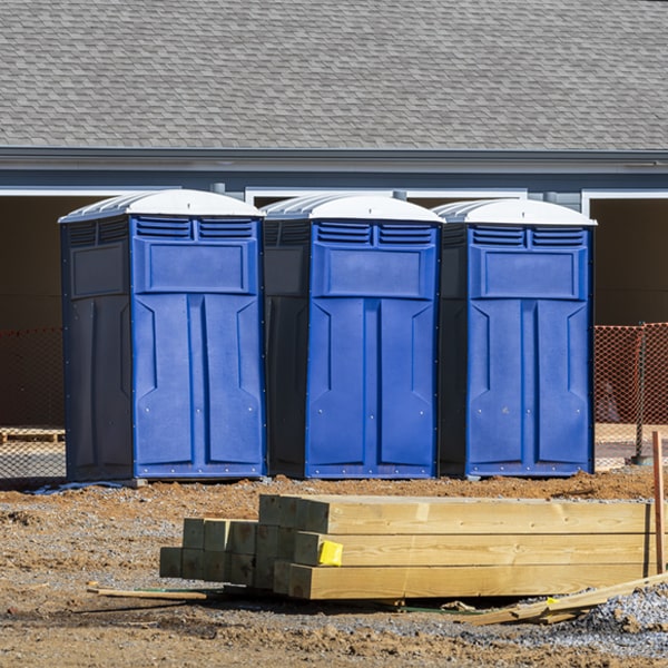 how can i report damages or issues with the portable restrooms during my rental period in Carolina